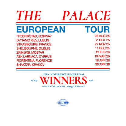 The Palace - European Champions Tee - White
